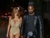 肯伊威斯特 (Kanye West) 的妻子比安卡森索里 (Bianca Sensori) 在瑞士度過了一個夜晚,身穿迷人的低胸連身裙和異國情調的鞋子,引人注目。