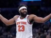 尼克斯羅賓遜在 NBA 總決賽對陣馬刺隊的第一場比賽中表現活躍