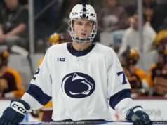 楓葉隊在 2026 年 NHL 選秀中以第一順位選中了加文·麥肯納 (Gavin McKenna)