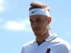 加拿大選手丹尼斯·沙波瓦洛夫因肩傷退出溫布頓揭幕戰