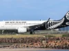 紐西蘭航空一架飛往奧克蘭的航班因陷入鬆軟地面而被迫停飛