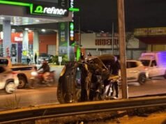 他在血液酒精含量為2.22的情況下駕車並在胡胡伊省的9號公路上發生車禍