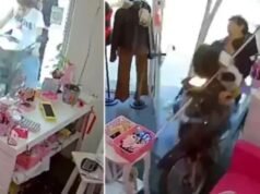 卡塞羅斯的摩托車事故對美容店造成損害