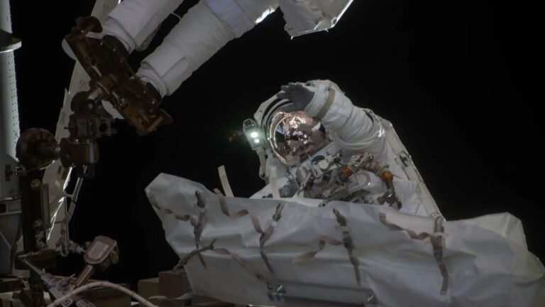 6 月 30 日，觀看 2 位 NASA 太空人在太空行走期間調整國際太空站的大型機械手臂