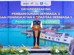 ASDP透過丹絨烏班港的開發加強廖內群島海域