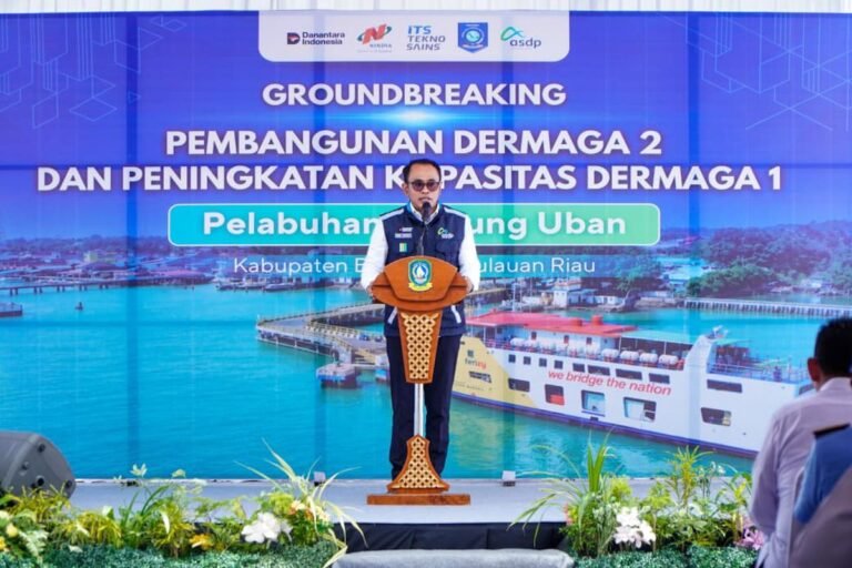 ASDP透過丹絨烏班港的開發加強廖內群島海域