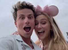 DWTS 的傑克遜·奧爾森 (Jackson Olson) 和帕特·薩賈克 (Pat Sajak) 的女兒瑪吉 (Maggie) 去迪士尼約會