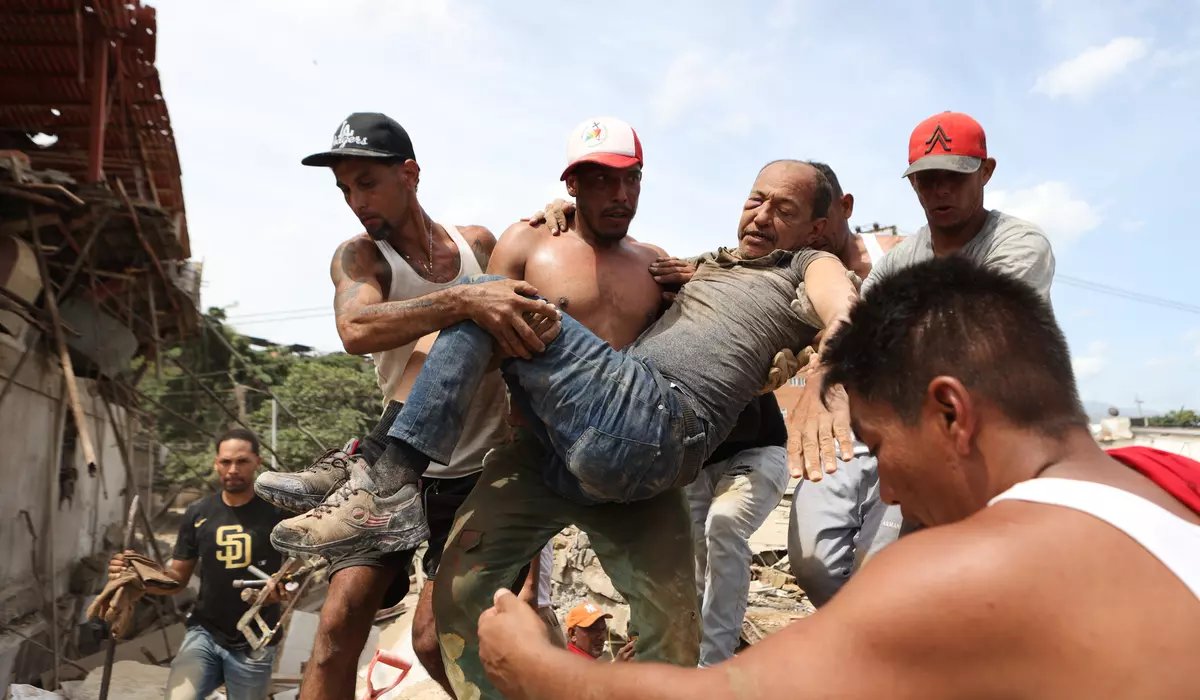 隨著地震死亡人數上升，委內瑞拉開始搜尋失蹤人員