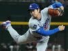 大谷在投手丘上佔據主導地位,道奇隊橫掃響尾蛇隊