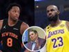 布萊恩溫德霍斯特 (Brian Windhorst) 表示 OG 阿努諾比 (OG Anunoby) 在“勒布朗詹姆斯式的表現”之後值得兩座雕像,因為尼克斯隊正處於歷史性冠軍的邊緣