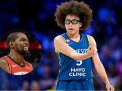 當奧利維亞·邁爾斯 (Olivia Miles) 在凱文·杜蘭特 (Kevin Durant) 面前打出職業生涯新高時,激動的時刻被麥克風捕捉到