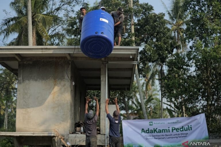 AdaWe 為 Banjarsari Lampung 的居民提供清潔用水