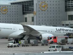 漢莎航空員工在法蘭克福機場波音前起落架事故受傷
