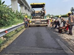 Jasmarg 再次對 Sipularang 和 Padaleuni 收費公路進行道路維修。
