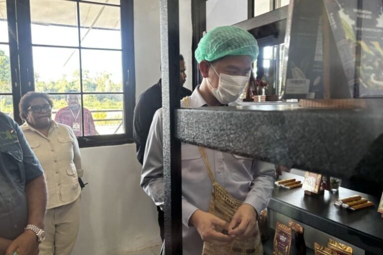 副總統參觀南馬諾瓦迪可可生產中心