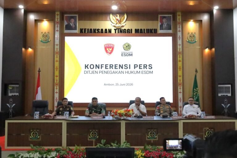 KESDM-Polary 公佈了 26 名涉嫌在馬魯古非法採礦的嫌疑犯名單