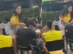 一巴掌什麼的!女子上演一場盛大的“表演”,並在三色旗比賽中揭露了男友的不忠