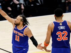 NBA總決賽尼克隊以傑倫布倫森罰球2-0領先馬刺隊