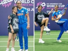賈斯琳·羅亞爾 (Jasleen Royal) 與哈曼普里特·考爾 (Harmanpreet Kaur) 和傑米瑪·羅德里格斯 (Jemima Rodriguez) 一起參加女子 T20 世界杯活動:“絕對夢想成真”:寶萊塢新聞