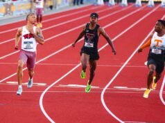 NCAA 速度快的球星因終點線滑稽動作令人失望而未能參加冠軍爭奪