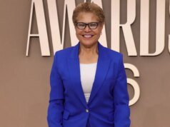 史賓塞普拉特 (Spencer Pratt) 當選後,凱倫巴斯 (Karen Bass) 出席 2026 年 BET 頒獎典禮