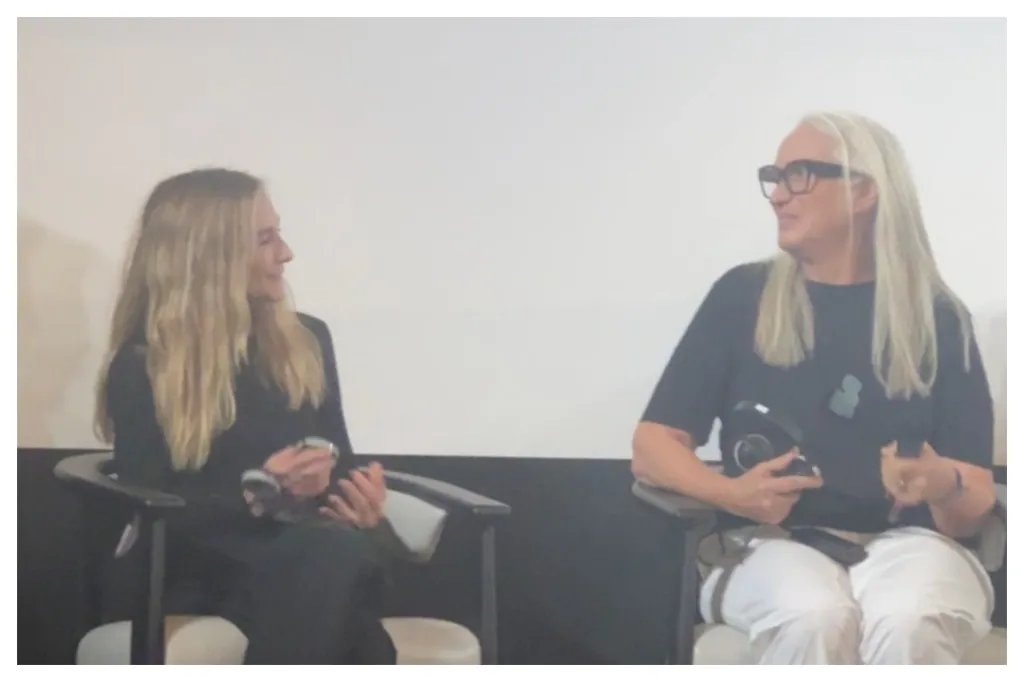 簡·坎皮恩 (Jane Campion) 與《鋼琴》明星霍利·亨特 (Holly Hunter) 在陶爾米納重聚
