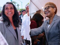 凱倫·巴斯 (Karen Bass) 和尼西亞·拉曼 (Nithya Raman) 在初選後前往洛杉磯市長選舉