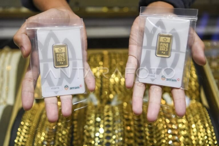 本週三，黃金最終價格上漲 4,000 印尼盾，至 27.33 億印尼盾/克。