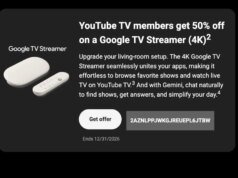 YouTube TV 訂閱者可享 Google TV Streamer 50% 的折扣