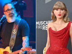 亞倫路易斯 (Aaron Lewis) 未發行的專輯封面在泰勒絲 (Taylor Swift) 商品中被發現被撕碎