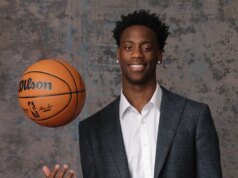 AJ Dybantsa 在 NBA 選秀中被巫師隊以第一順位選中