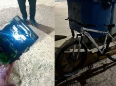 Añatuya:他們找到了一台價值 700 萬美元的機器,小偷丟下自行車逃跑了