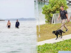 海岸防衛隊潛水員在巴哈馬海域尋找失蹤女子 Lynette Hooker。