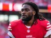 布蘭登艾尤克 (Brandon Aiyuk) 在李維斯體育場 (Levi’s Stadium) 附近以 104 英里/小時的速度行駛並進行了拍攝。目前已對他發出逮捕令。