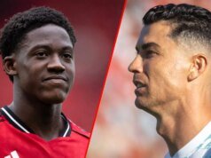 克里斯蒂亞諾·羅納爾多(Cristiano Ronaldo)給科比·邁努(Kobi Mainu)留下了深刻的印象,其他三位傳奇人物也對這位曼聯球星的球技印象深刻