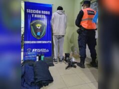 他們逮捕了一名 24 歲的年輕人,並從 Textil 社區的一所房子裡追回了贓物