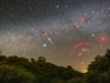 太空天文台上方天空的流星雨2026年6月5日照片