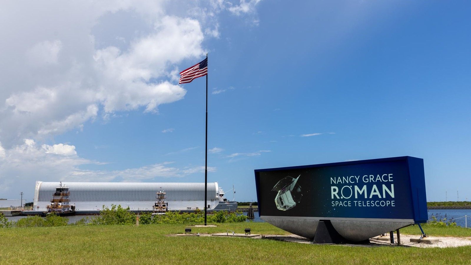 NASA 的羅馬太空望遠鏡在 SpaceX 今年夏天獵鷹重型火箭發射之前抵達佛羅裡達州