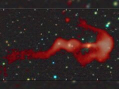 奇怪的發光「弓箭」結構可能是超音速星系碰撞產生的巨大宇宙衝擊波
