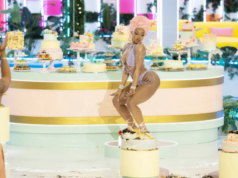名人《美國愛情島》嘉賓梅根·西·斯塔林 (Megan Thee Stallion) 贈送蛋糕