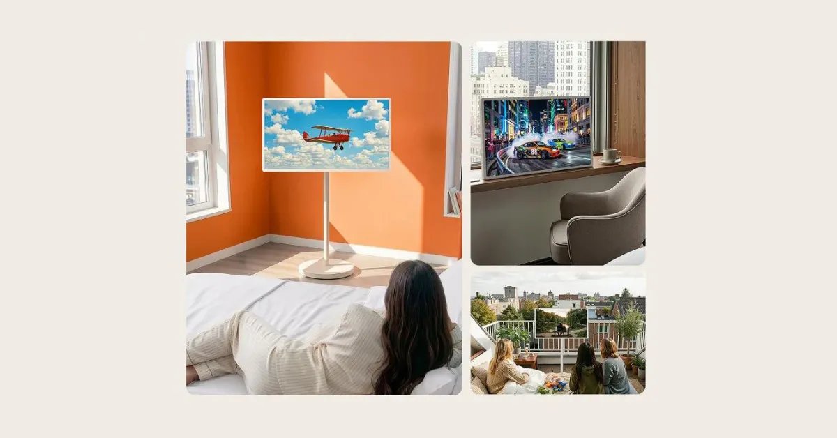 LG「StanbyME 2」是一款新型電池供電的 32 吋輪式觸控螢幕（圖庫）