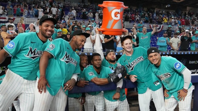 邁阿密馬林魚隊在 6 月 17 日至 5 日創下 MLB 最佳紀錄，力爭外卡半決賽