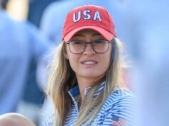 內莉·科達 (Nelly Korda) 在美國女子公開賽上展示美國足球球衣,傳遞愛國訊息。