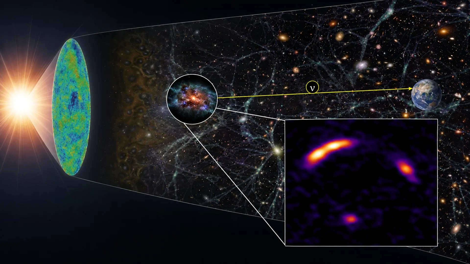 科學家原本以為會出現黑洞，但卻發現了一個由恆星提供燃料的中微子工廠