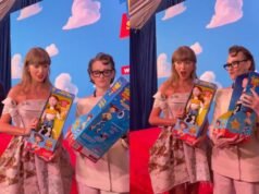 泰勒絲 (Taylor Swift) 在《玩具總動員 5》好萊塢首映會上的表演令人驚嘆