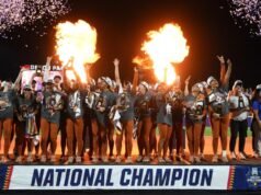 德州擊敗德州理工大學衛冕 NCAA 壘球冠軍